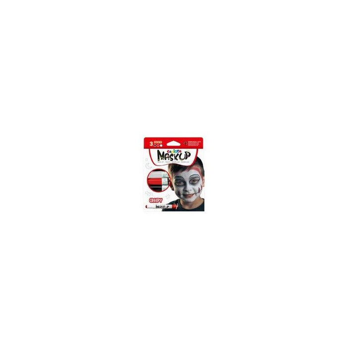 Carioca Mask Up Creepy Pack De 3 Colores Para La Piel - Colores Brillantes - Lavables - Base Agua - Incluye Dos