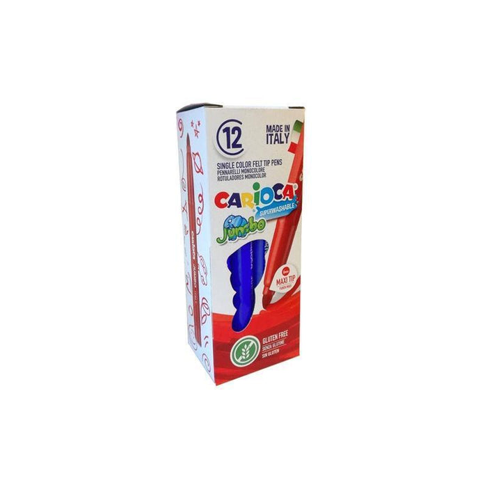 Carioca Rotulador Jumbo Punta Maxi Azul - Caja De 12