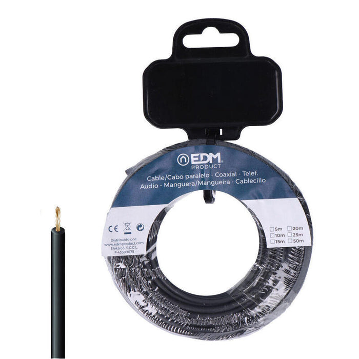 Carrete Cablecillo H07z1-K 6,00 Mm² Negro, 15 M
