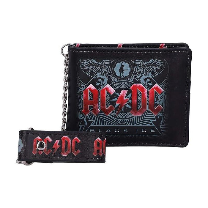 Cartera Y Cadena Ac/Dc Black Ice Album En Relieve, 11 Cm