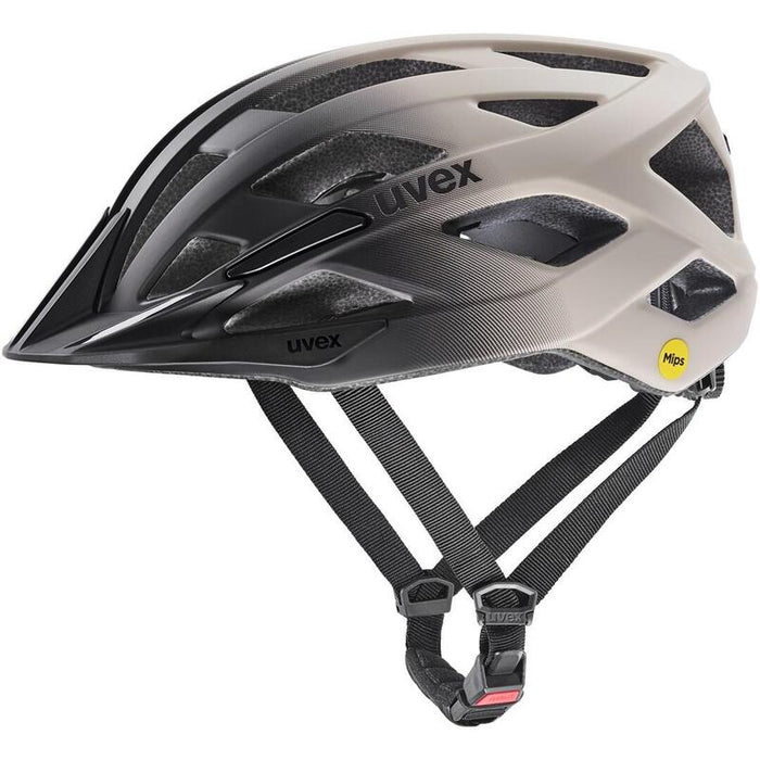 Casco De Ciclismo Uvex I-Vo 2 Mips 56-60cm, Gris Cálido/Negro Mate