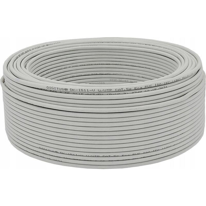 Cat 5e U-Utp Installation Cable, 100 Mhz Eca (Pvc), Awg 24/1, 50 M, Sx, Grey