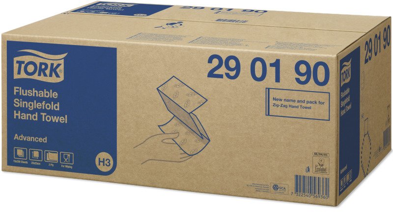 EAN 7322540569360 - Tork 290190 toalla de papel 250 hojas Blanco imagen 2