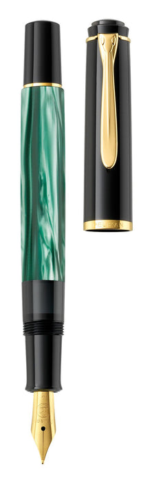 EAN 4012700994141 - Pelikan 994145 pluma estilográfica Sistema de llenado integrado Negro, Oro, Verde, Color mármol 1 pieza(s imagen 4