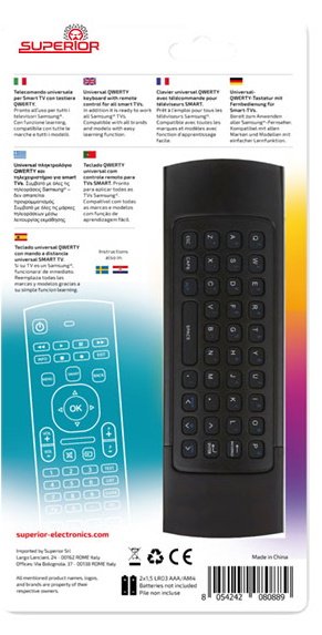 EAN 8054242080889 - Superior Electronics SUPKCB001 mando a distancia IR inalámbrico TV Botones imagen 4