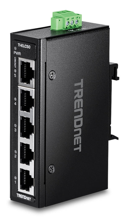 EAN 0710931162806 - Trendnet TI-ELC50 switch No administrado Fast Ethernet (10/100) Negro imagen 1