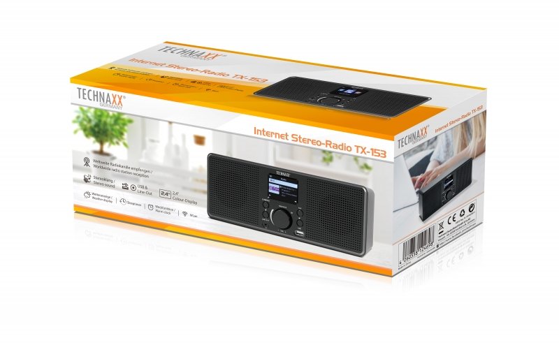 EAN 4260358124698 - Technaxx TX-153 radio Internet Digital Negro imagen 4