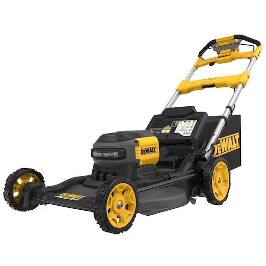 EAN 5035048838204 - DeWALT DCMWSP660N-XJ cortadora de césped Cortacésped de empuje a gasolina Batería Amarillo imagen 1