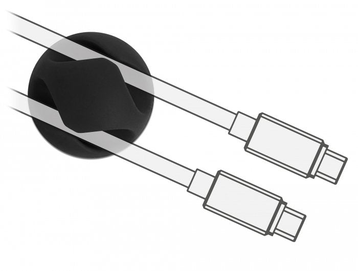 EAN 4043619183456 - DeLOCK 18345 organizador de cables Escritorio/pared Soporte para cables 10 pieza(s) imagen 2