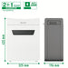 EAN 4002432127191 - Leitz 80940000 triturador de papel Microcorte 55 dB Gris, Blanco imagen 11