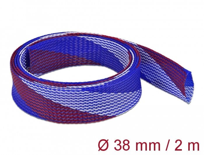 EAN 4043619207565 - DeLOCK 20756 pasacables Azul, Rojo, Blanco imagen 2