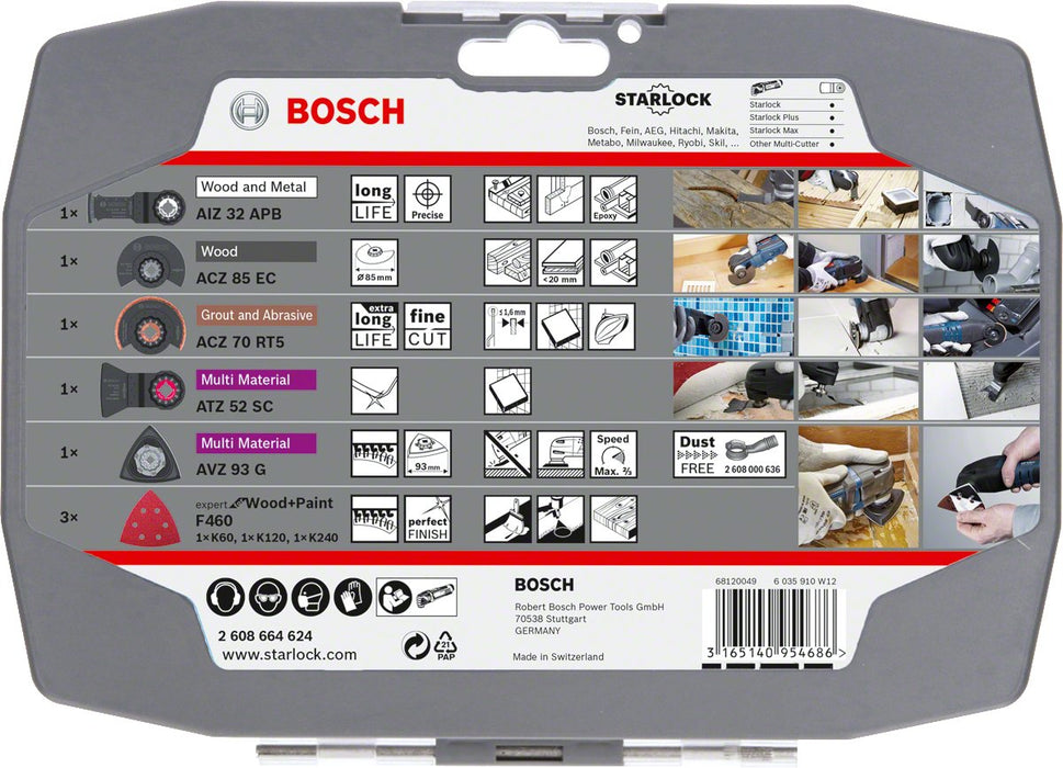 EAN 3165140954686 - Bosch 2 608 664 624 accesorio para herramienta multifunción Juego de aspas imagen 3