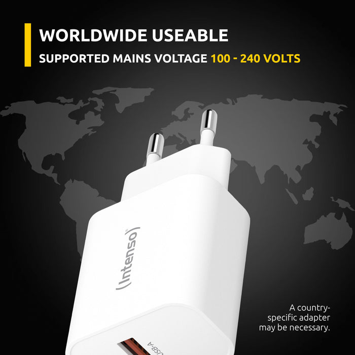 EAN 4034303033287 - Intenso POWER ADAPTER USB-A/USB-C/7803012 Universal Blanco Corriente alterna Carga rápida Interior imagen 5