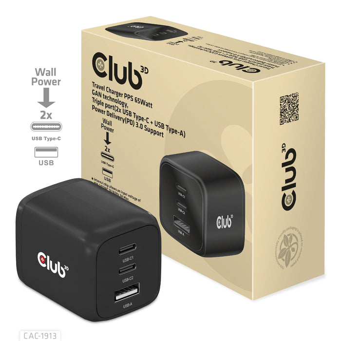 EAN 8719214472658 - CLUB3D CAC-1913 cargador de dispositivo móvil Teléfono móvil, Portátil, Smartphone, Universal Negro Corri imagen 6