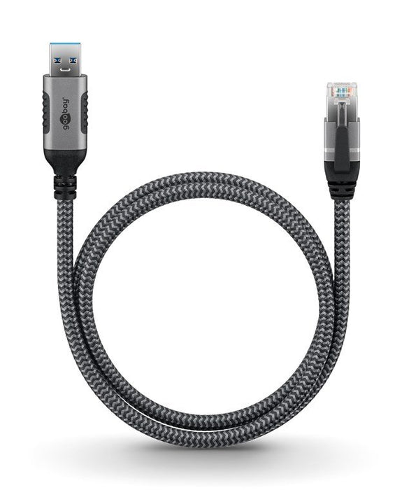 EAN 4040849704987 - Goobay 70498 cambiador de género para cable USB A RJ-45 Negro, Plata imagen 5