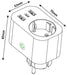 EAN 5999097954301 - Entac ES-SSAUSB-WIBLE adaptador de enchufe eléctrico Blanco imagen 5