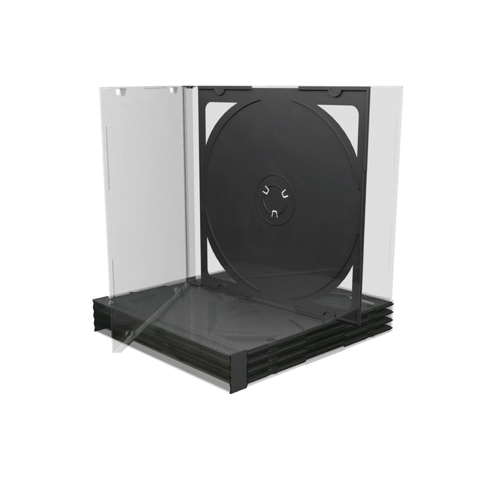 EAN 4260057123862 - MediaRange BOX23 funda para discos ópticos Caja transparente para CD 2 discos Negro, Transparente imagen 1