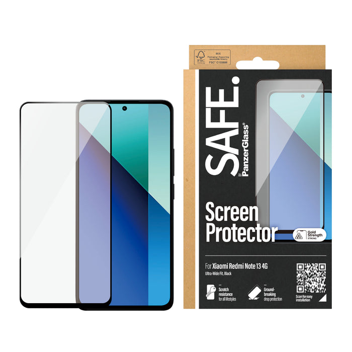 EAN 5711724957291 - PanzerGlass SAFE. by ® Screen Protector Xiaomi Redmi Note 13 4G | Ultra-Wide Fit Protector de pantalla 1  imagen 2