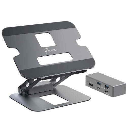 EAN 4712795086430 - j5create JTS327 Soporte para ordenador portátil Gris 40,6 cm (16") imagen 1