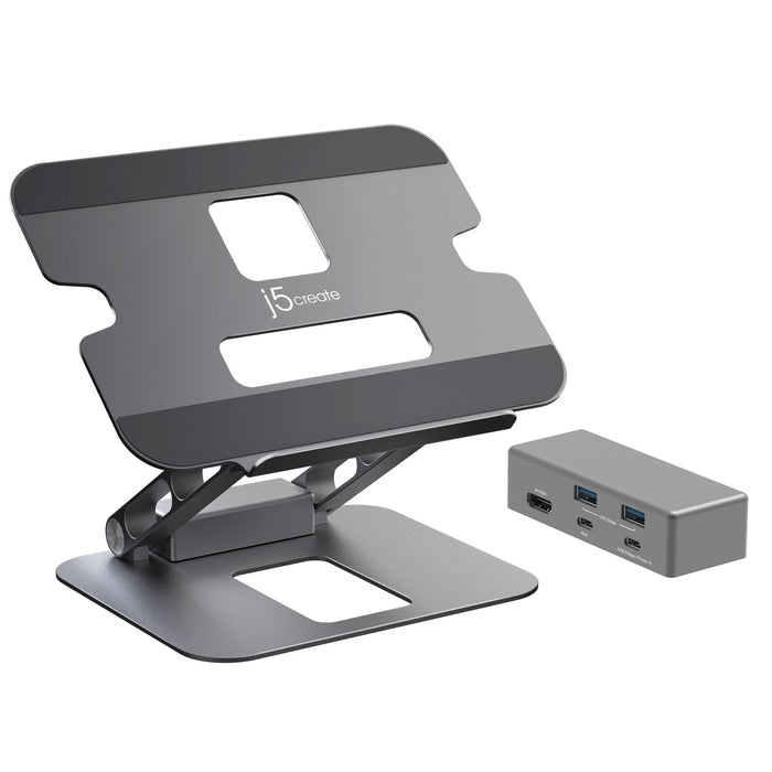EAN 4712795086430 - j5create JTS327 Soporte para ordenador portátil Gris 40,6 cm (16") imagen 1