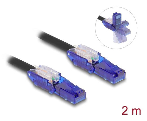 EAN 4043619809271 - DeLOCK 80927 cable de red Negro, Violeta 2 m Cat6 U/UTP (UTP) imagen 2
