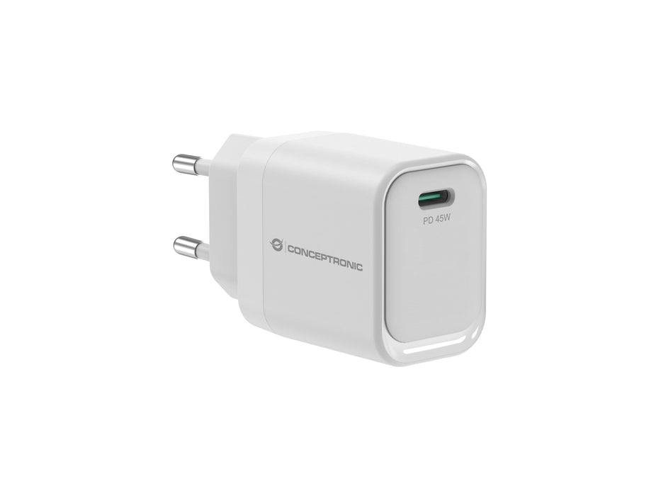 EAN 4015867243725 - Conceptronic ALTHEA19W45 cargador de dispositivo móvil Universal Blanco Corriente alterna Carga rápida In imagen 1