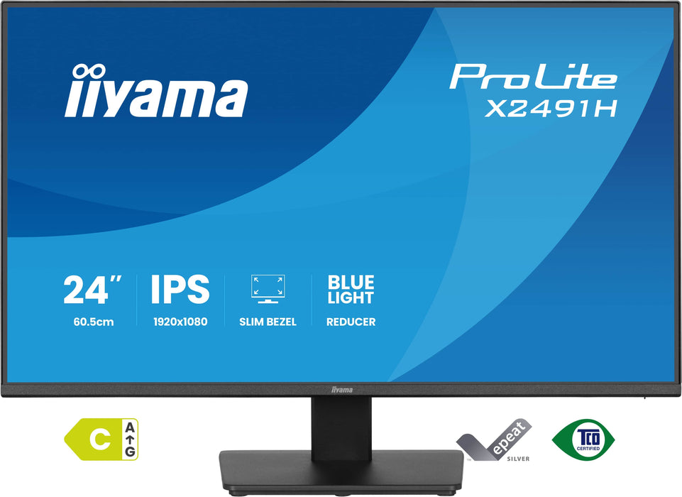 EAN 4948570127832 - iiyama ProLite X2491H-B1 pantalla para PC 60,5 cm (23.8") 1920 x 1080 Pixeles Full HD LCD Negro imagen 2