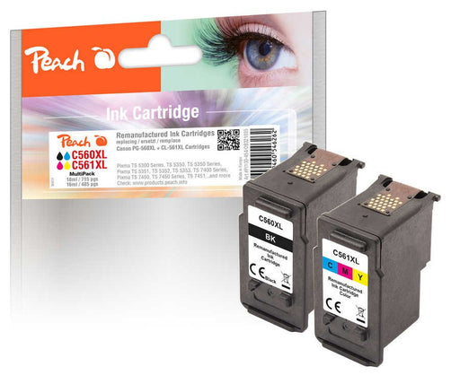 EAN 7640460546262 - Peach 321035 cartucho de tinta 2 pieza(s) Compatible Alto rendimiento (XL) Negro, Cian, Magenta, Amarillo imagen 1