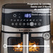 EAN 8426156019017 - Grunkel MAXYSTEELFRYER freidora Sencillo 9 L Independiente 2200 W Freidora de aire caliente Negro, Acero  imagen 6