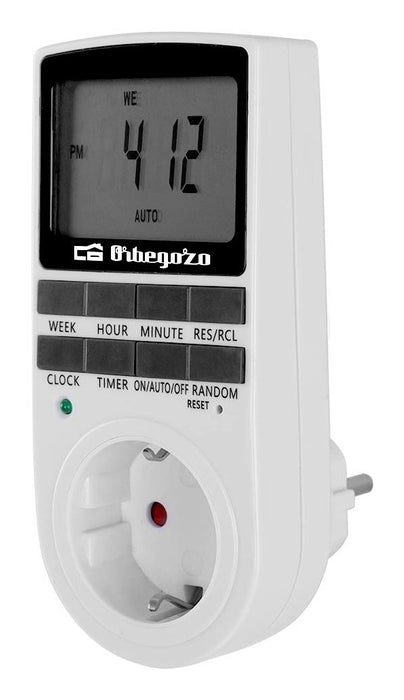EAN 8435568400863 - Orbegozo PG 25 contador eléctrico Negro, Blanco Programador eléctrico diario/semanal imagen 1