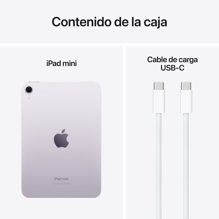 EAN 0195949730658 - Apple iPad mini 7th gen 256 GB 21,1 cm (8.3") Wi-Fi 6E (802.11ax) iPadOS 18 Púrpura imagen 10