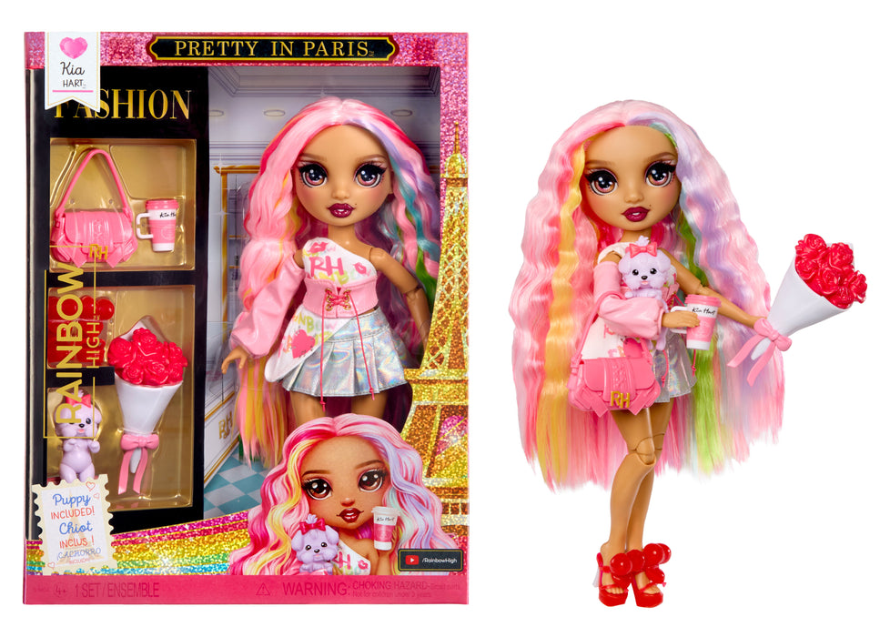 EAN 0035051248767 - Rainbow High Pretty in Paris Fashion - Kia Hart (Soft Pink) imagen 1