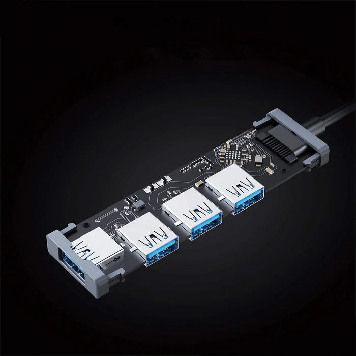 EAN 5902666662248 - AUKEY CB-H36 hub de interfaz USB 2.0 5000 Mbit/s Plata imagen 3