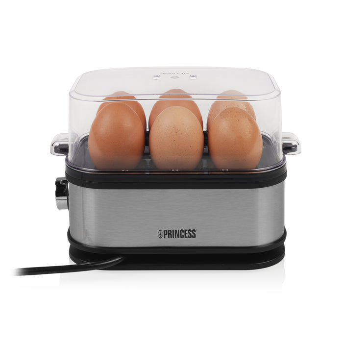 EAN 8712836962118 - Princess 01.262046.01.001 cuecehuevos 6 huevos 400 W Negro, Plata imagen 7
