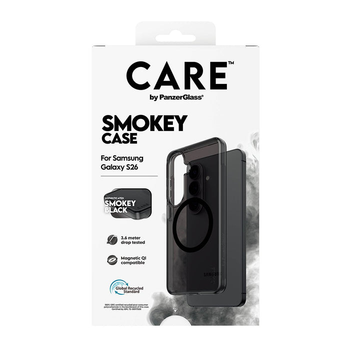 EAN 5715685034145 - PanzerGlass CARE™ by ® Smokey Case w. Black Qi Samsung Galaxy S26 funda para teléfono móvil Negro imagen 3