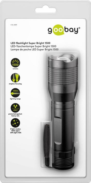 EAN 4040849445590 - Goobay 44559 linterna Negro Linterna universal LED imagen 4