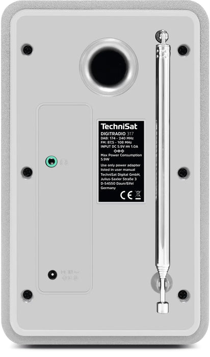 EAN 4019588139992 - TechniSat DigitRadio 317 Portátil Analógico y digital Blanco imagen 5