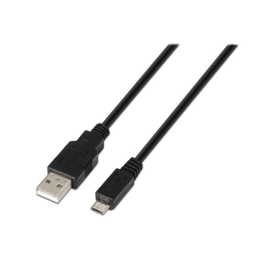 EAN 8436574700268 - AISENS A101-0027 cable USB USB 2.0 0,8 m USB A Micro-USB B Negro imagen 1