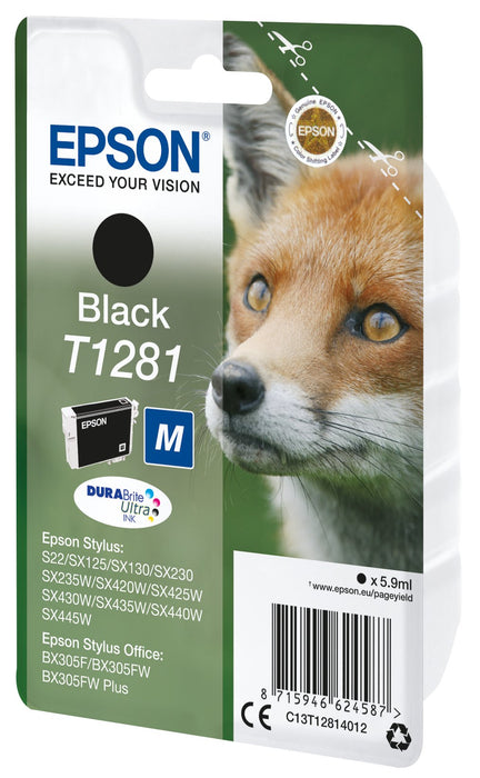 EAN 8715946624594 - Epson Fox T1281 cartucho de tinta 1 pieza(s) Original Negro imagen 1