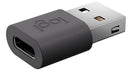 EAN 5099206130203 - Logitech 956-000169 cambiador de género para cable USB-C USB-A Grafito imagen 2