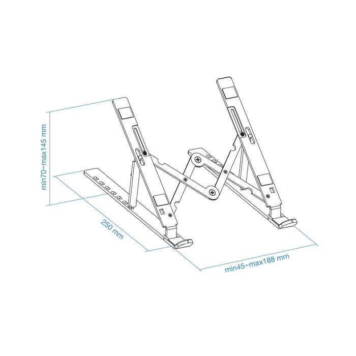 EAN 8433281012738 - TooQ TQLRS0033-AL-G soporte para ordenador portátil Soporte para ordenador portátil y tableta 38,1 cm (15 imagen 4