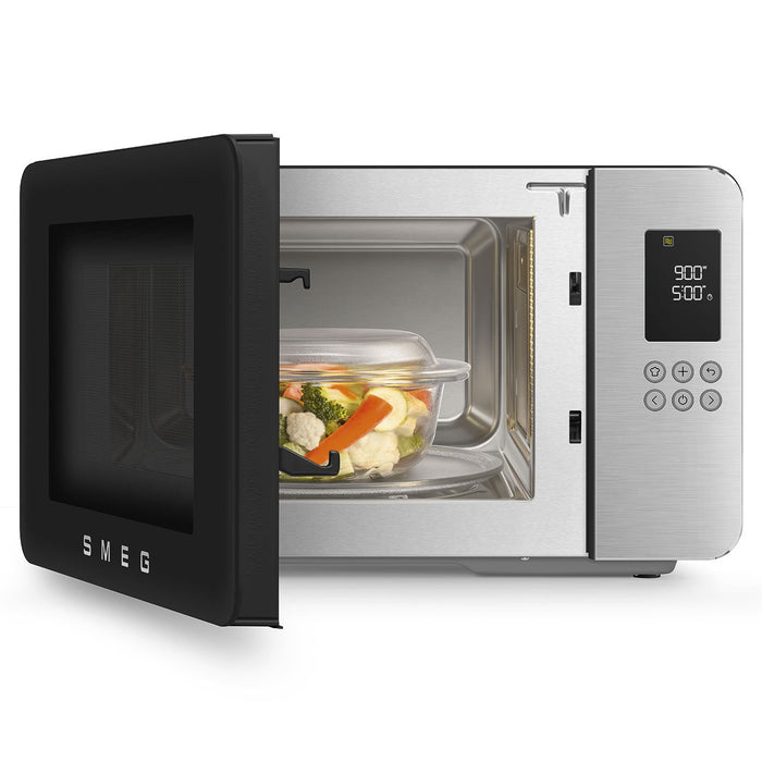 EAN 8017709356484 - Smeg MOC01BLMEU microondas Negro Microondas con grill Encimera 29 L 1450 W imagen 12