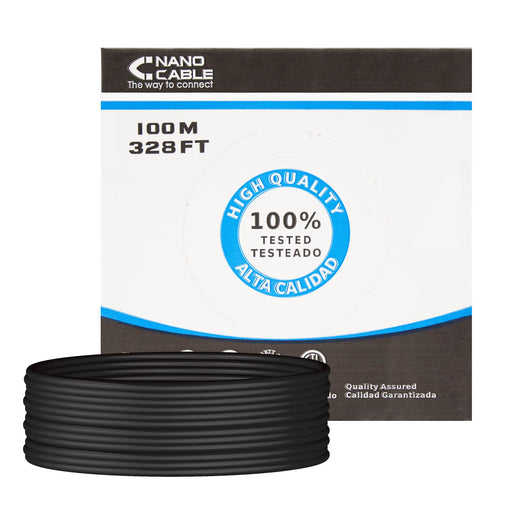 EAN 8433281007635 - Nanocable 10.20.0502-EXT-BK cable de red Negro Cat6 U/UTP (UTP) imagen 1
