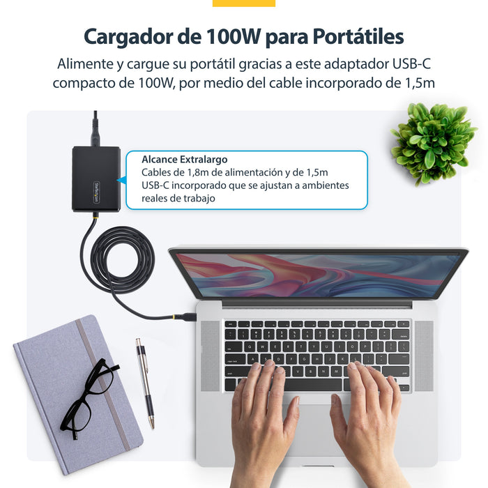 EAN 0065030922029 - StarTech.com 1100LE-USB-C-CHARGER adaptador e inversor de corriente Interior Negro imagen 8