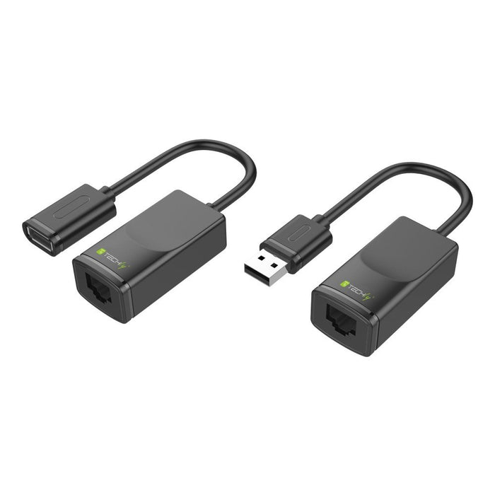EAN 8051128103199 - Techly IUSB-EXTENDTY2 cambiador de género para cable RJ-45 USB 2.0 Type-A Negro imagen 1