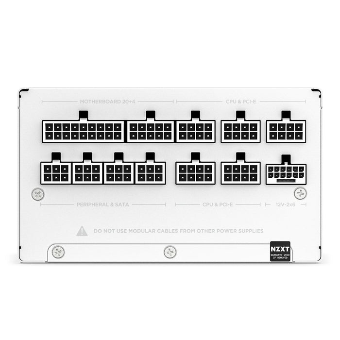 EAN 5056547206349 - NZXT C1000 Gold ATX 3.1 unidad de fuente de alimentación 1000 W 24-pin ATX Blanco imagen 4