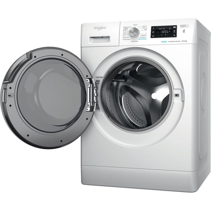 EAN 8003437057328 - Whirlpool FFWDB 864489 SV EE lavadora-secadora Independiente Carga frontal Blanco imagen 4