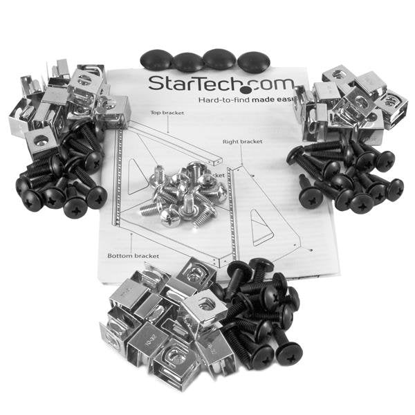 EAN 0065030866545 - StarTech.com 2POSTRACK12 armario rack Rack o bastidor independiente Negro imagen 5