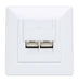 EAN 0766623771917 - Intellinet 771917 toma de corriente 2 x RJ-45 Blanco imagen 3