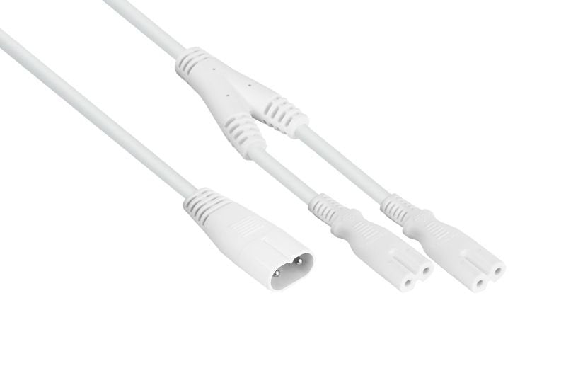 EAN 4066857003256 - Kabelmeister SK0877-W003 cable de transmisión Blanco 0,3 m C8 acoplador 2 x C7 coupler imagen 2